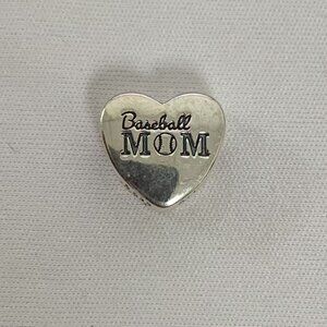 Pandora Baseball Mom Exclusive Travel Heart Charm Pendant, S925 Silver Jewelry
